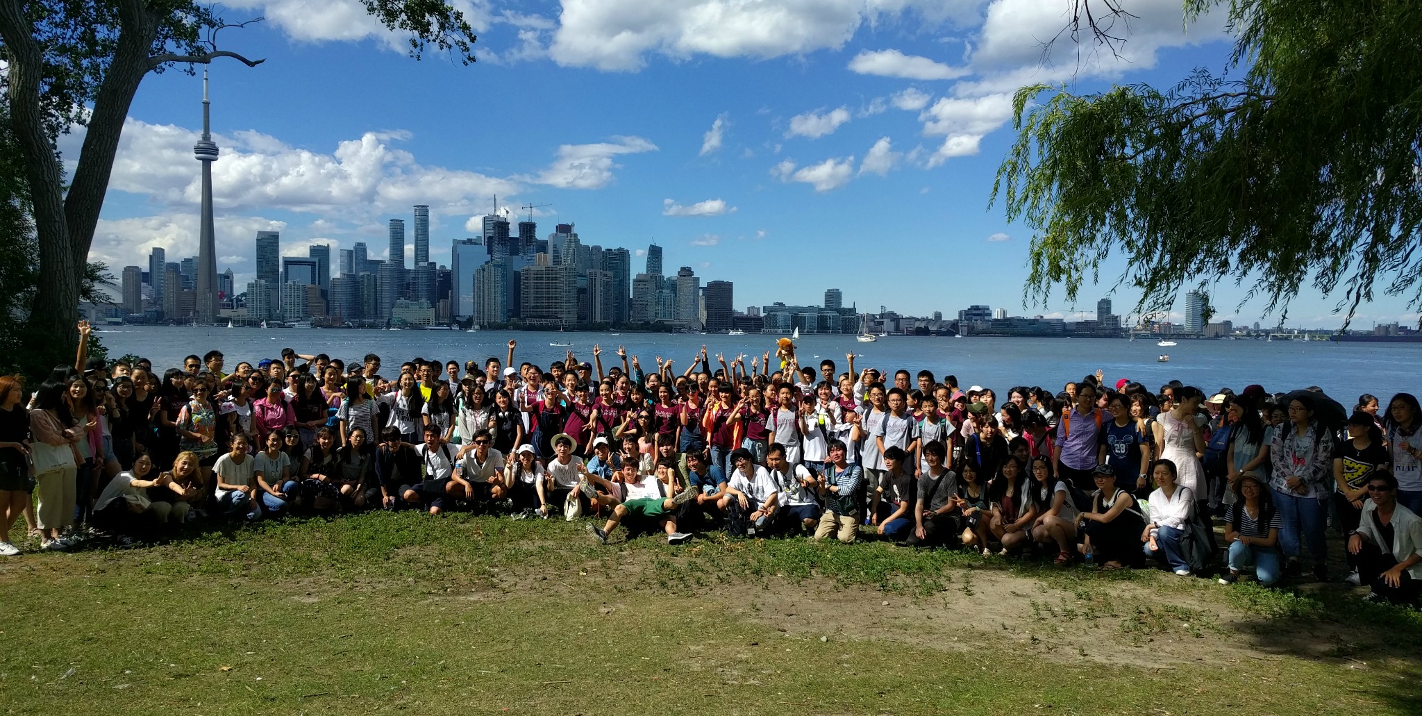 Students in the SummerESL@Mac program visit Centre Island, one of the many excursions they participate in as part of the program.