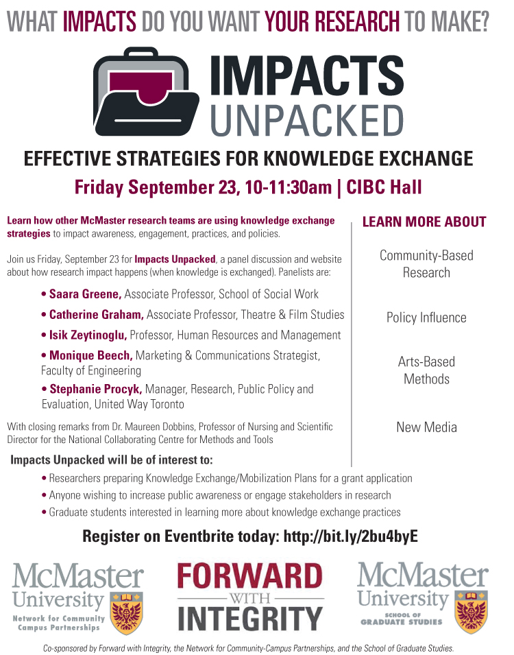 Impacts Unpacked Events Poster