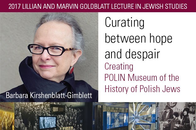 Poster for a public lecture by Barbara Kirschenblatt-Gimblett