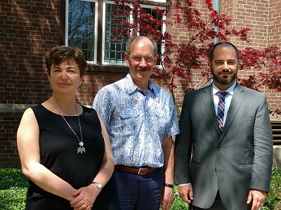  (From left) Ellen Amster, Associate Professor, Department of Health Research Methods, Evidence and Impact with Peter Mascher, AVP, International Affairs and Mark Eckman, from the University of Wisconsin at Milwaukee’s (UWM) Center for International Education.