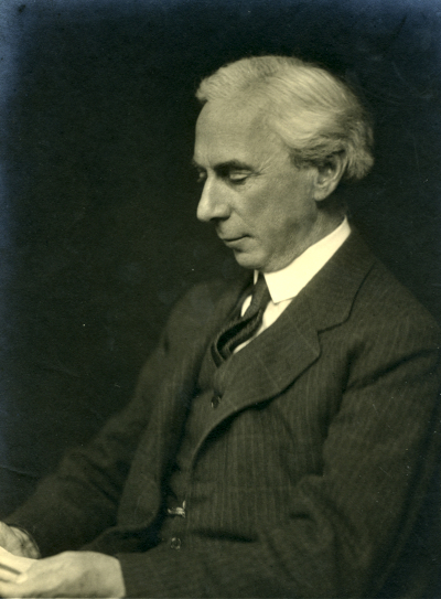 Philosopher, pacifist and public intellectual, Bertrand Russell.