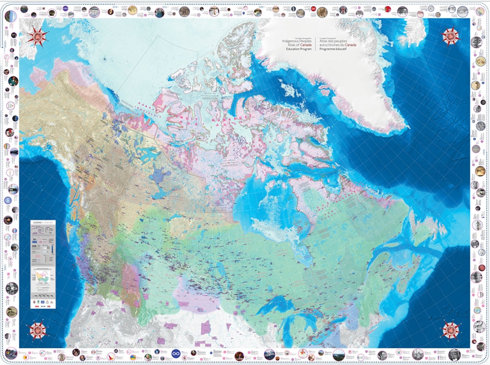 Image of the Indigenous Peoples Atlas of Canada Giant Floor Map 