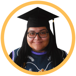 Smiling headshot of Yotakahron in a mortarboard hat