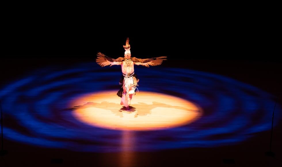 Interpretive dance performances included the Eagle dance by JP Longboat of Circadia Indigena