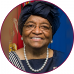 A headshot of Ellen Johnson Sirleaf