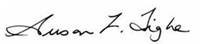 Susan Tighe's signature 