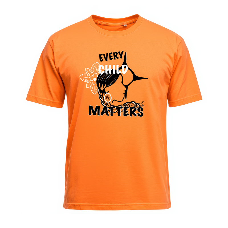 Orange t shirt with every child matters design 