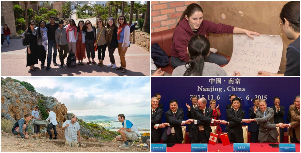 These images represent just a few of the many international academic, research and experiential learning activities that McMaster students, faculty and researchers engage in each year.