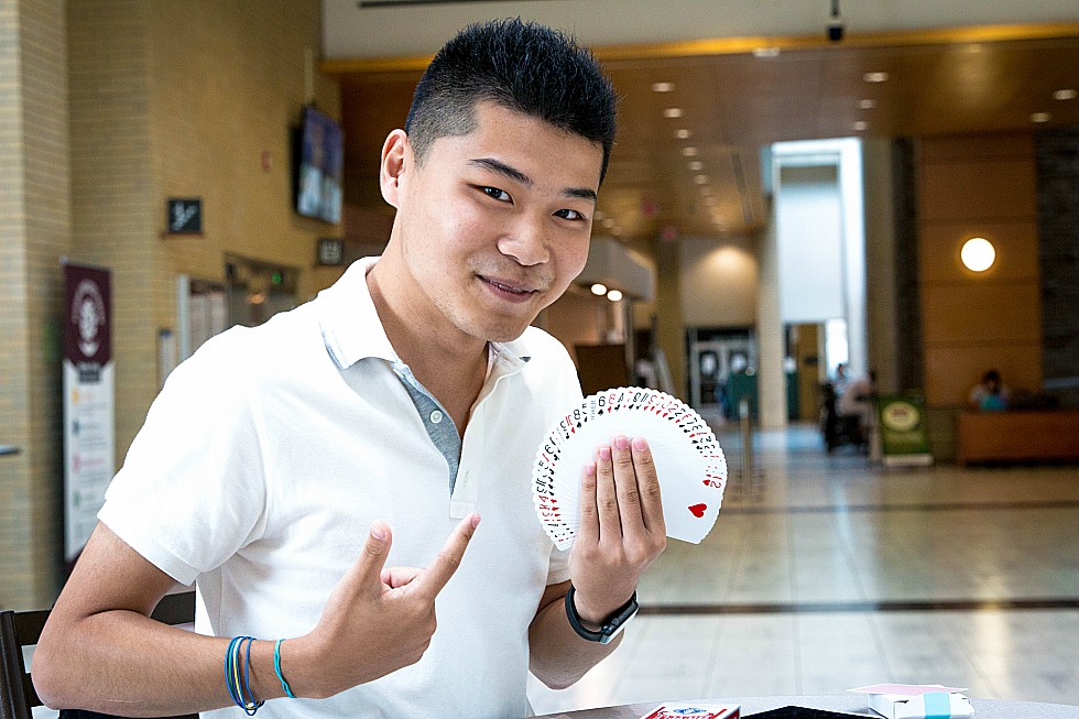First-year Social Science student Chris Zhang first developed his passion for magic as a child growing up in China. Now a skilled magician, Zhang is bringing his unique ability with him to McMaster.