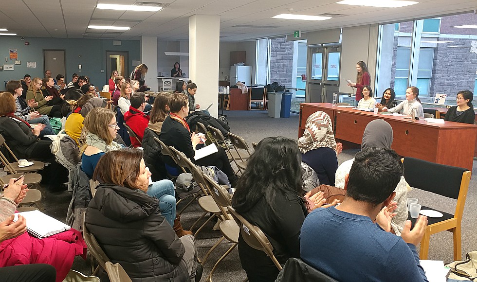 70 students, staff and faculty recently gathered in Moulton Hall to discuss this question and more at Food (in)Security, an event aimed at sparking a conversation with students about food security, and how they can engage on this issue.