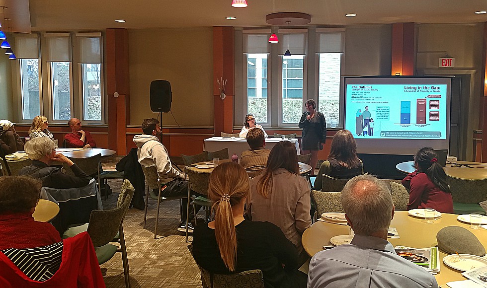 Members of the McMaster and Hamilton communities recently gathered for ‘Beyond Income,’ an event that explored the complexity of poverty in Canada and what federal and provincial strategies to support those experiencing poverty could look like.