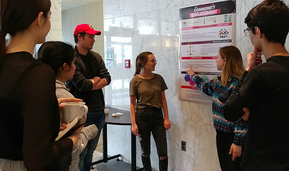 Students in the Integrated Business and Humanities program have been meeting weekly in the CityLAB space in downtown Hamilton to explore the connections between business and community.