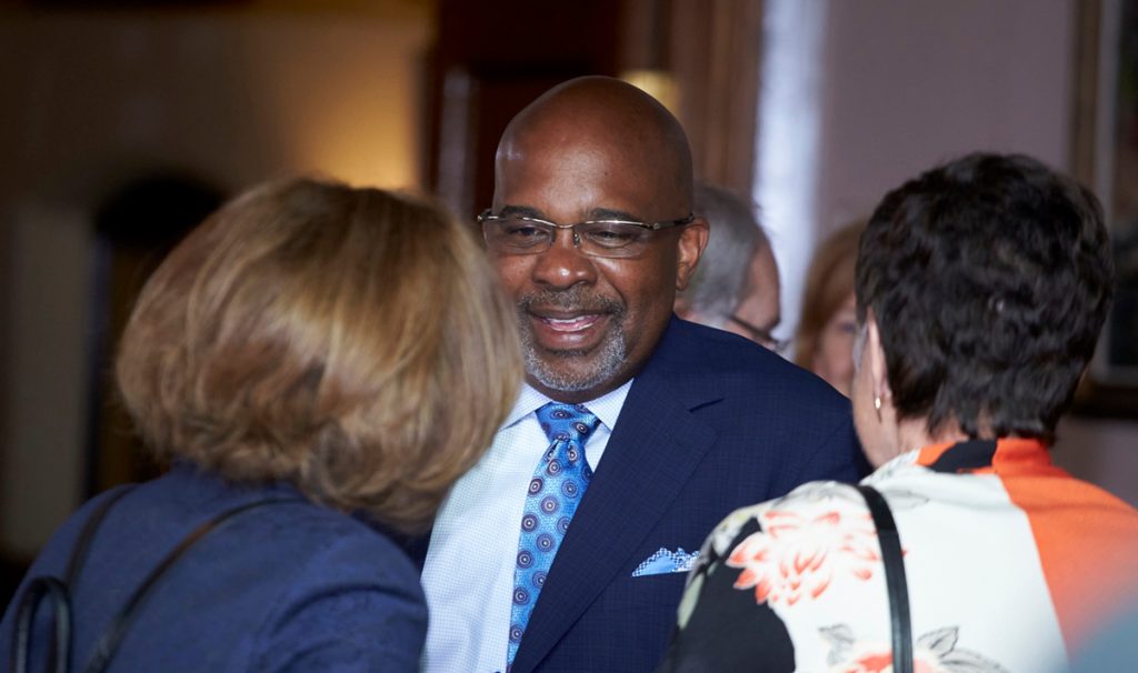 Nicholas Brathwaite at the DeGroote School of Business Convocation lunch, June 2018