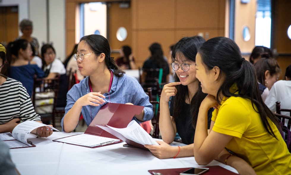 These students are among the 178 university students from around the world currently on campus yo take part in a summer ESL program developed by McMaster's Office of International Affairs.