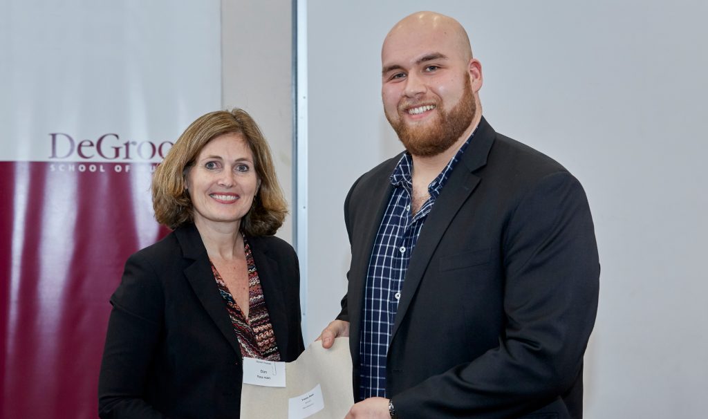 DeGroote School of Business associate dean of academics names commerce student Dan Younan is named to the Dean's Honour List. Photo courtesy of Dan Younan