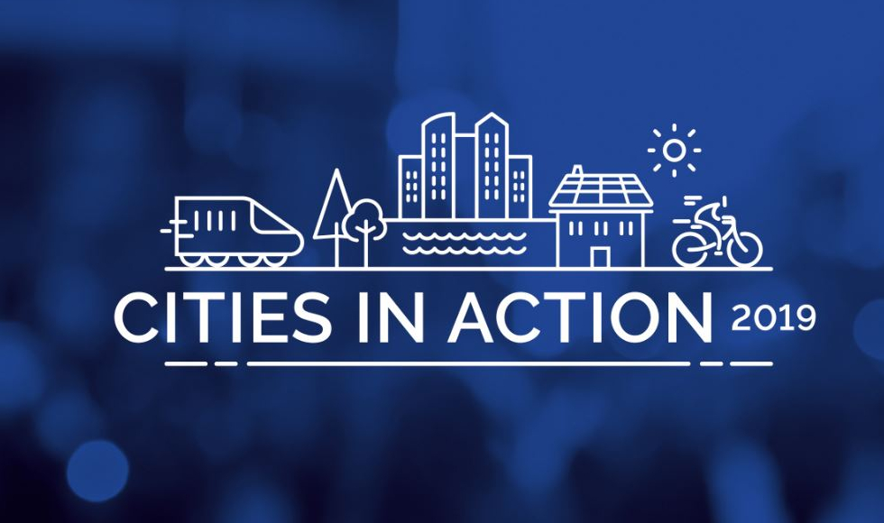 Logo for Cities in Action climate change summit