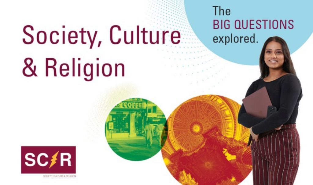 Poster for new Society, Culture and Religion programs