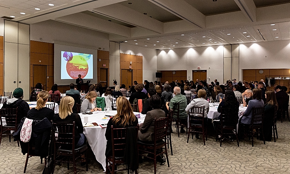 130 members of the McMaster and Hamilton communities recently gathered on campus to share knowledge, build relationships, and discuss ways to make a difference in the Hamilton community at the 2019 Community-Campus Idea Exchange.