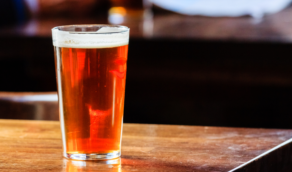 Pint of beer. Image by Shutterstock/kyrien