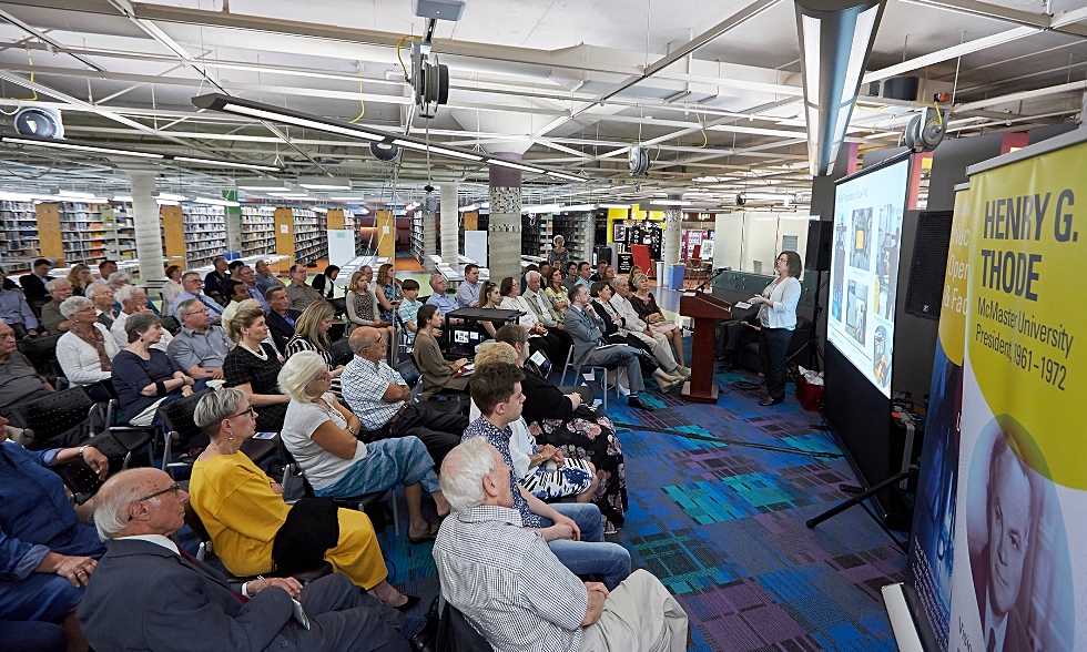 A special event recently brought together faculty, staff and alumni to celebrate the 60th anniversary of the McMaster Nuclear Reactor and the 40th anniversary of the H.G Thode Library of Science and Engineering. Fittingly, the event was held in Thode Library, which was named in Thode’s honour in 1978.