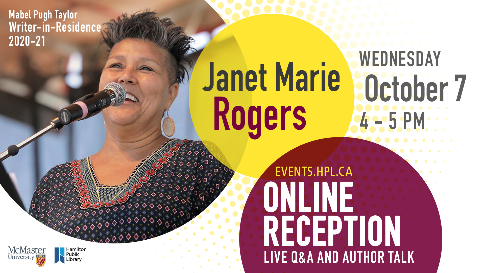 A virtual reading, Q&A with Writer-in-eResidence Janet Rogers
