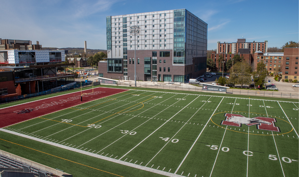 Aerial image of Ron Joyce football field