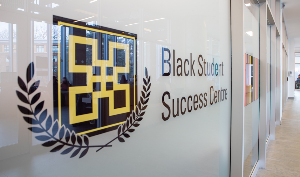 The exterior of McMaster's Black Student Success Centre (BSSC)