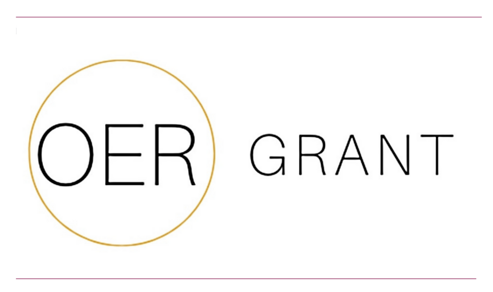 A graphic that reads OER grant