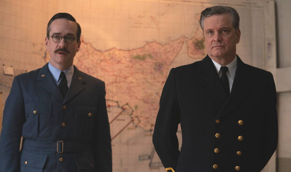 Actors Matthew Macfadyen and Colin Firth in a still from the movie 'Operation Mincement'