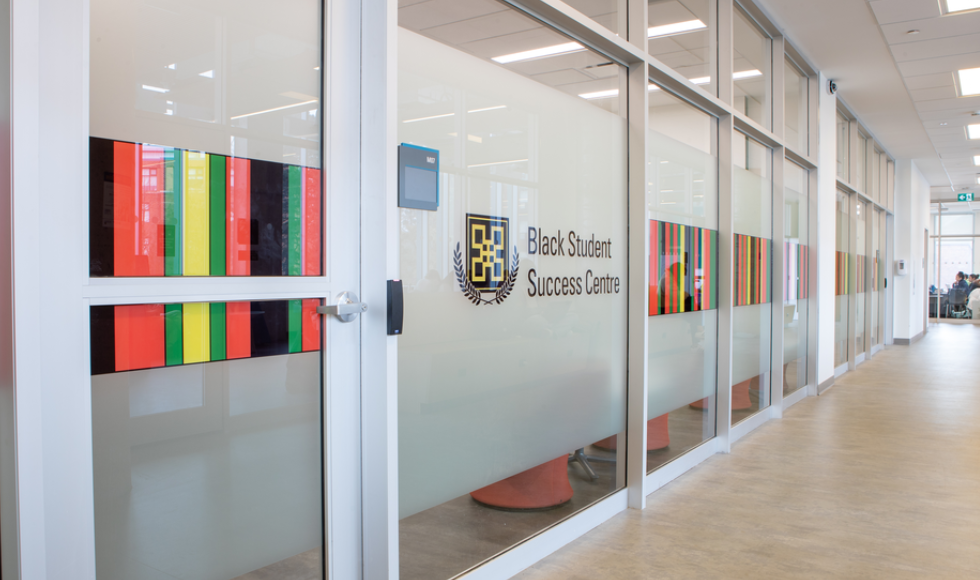 The doors of the Black Student Success Centre