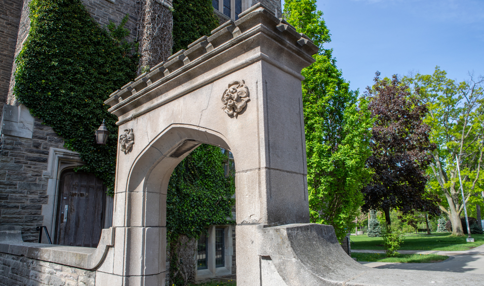 The Edwards Arch on McMaster's campus