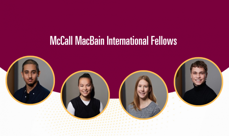 4 estudiantes de McMaster seleccionados como McCall MacBain International Fellows – Noticias diarias