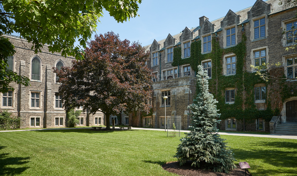 The exterior of University Hall on McMaster's main campus