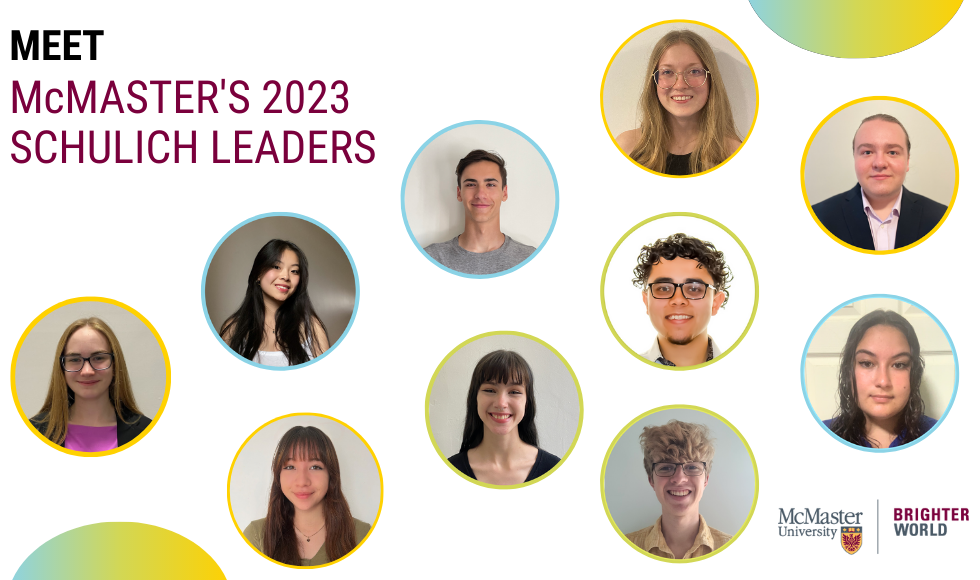 Meet McMaster's 2023 Schulich Leaders – Daily News