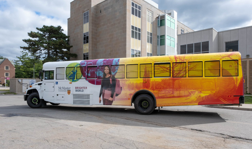 A mcmaster University shuttle bus